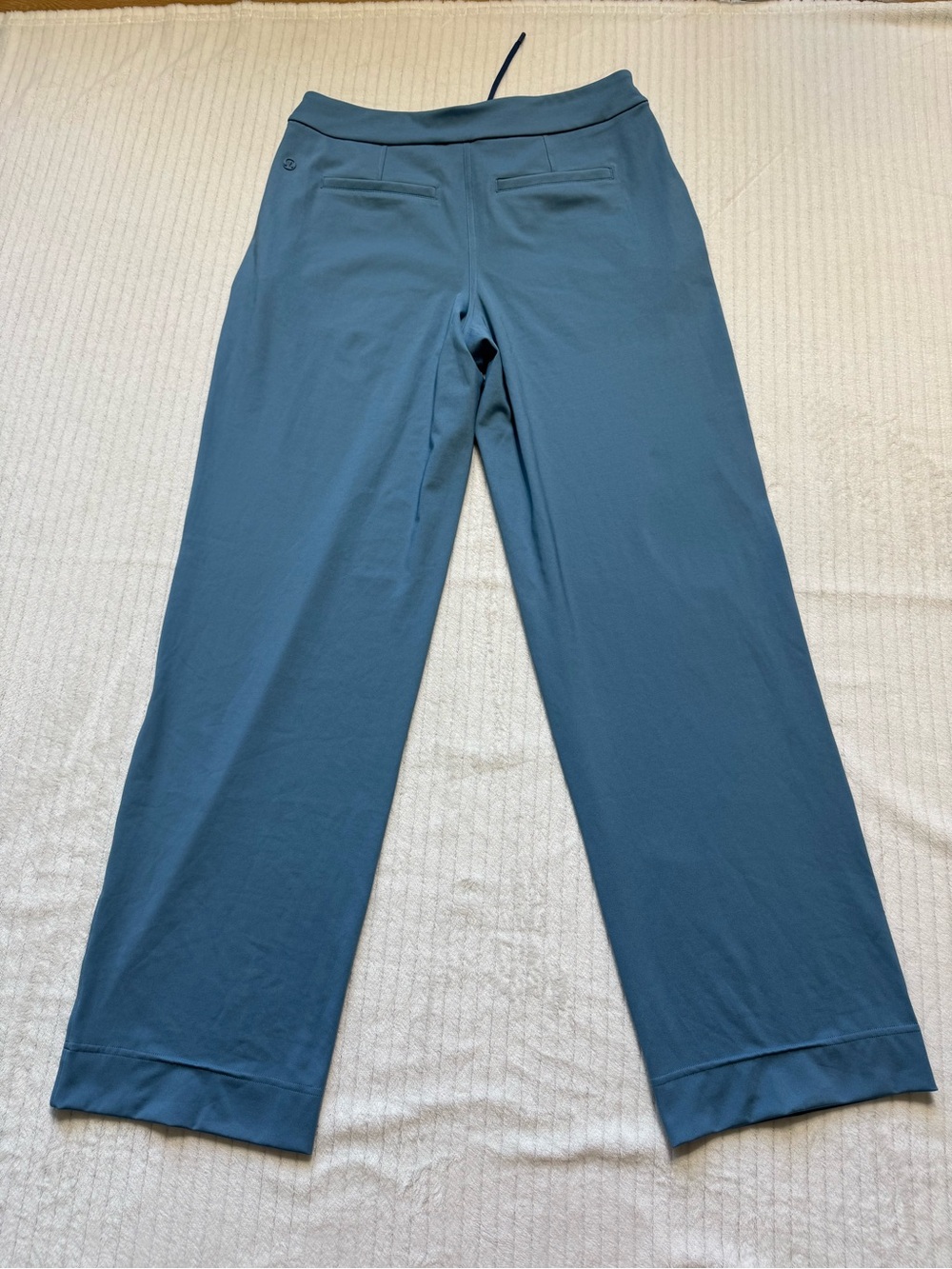 lululemon athletica Dusty Blue Wide-Leg Drawstring Track Pants - Picture 5 of 12